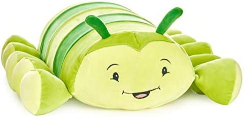 Cuddly Memory Foam Pillow Plush with Journal Pocket - Charlie The Caterpillar
