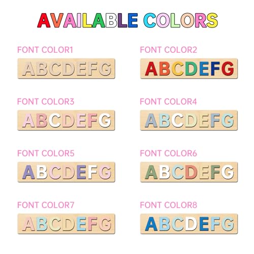 Personalized Wooden Name Puzzles for Kids 1