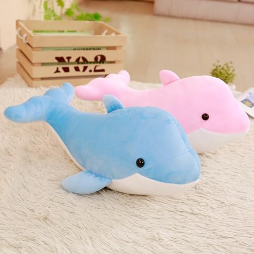 LVPU 2pcs Dolphin Plush Toys Soft Pillows for Kids