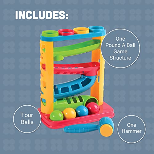 Constructive Playthings Pound a Ball Game Toy Hammer 6-Piece 1