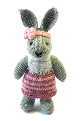 Handmade Christmas Knitted Bunny Plush Toy