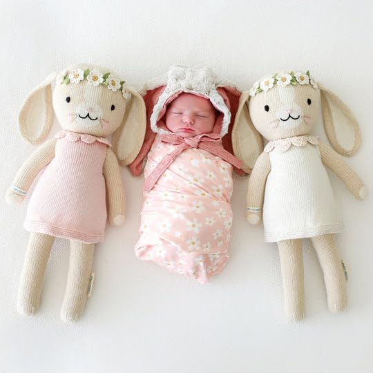Cuddle Kind Hannah The Bunny Ivory Hand-Knit Doll 1