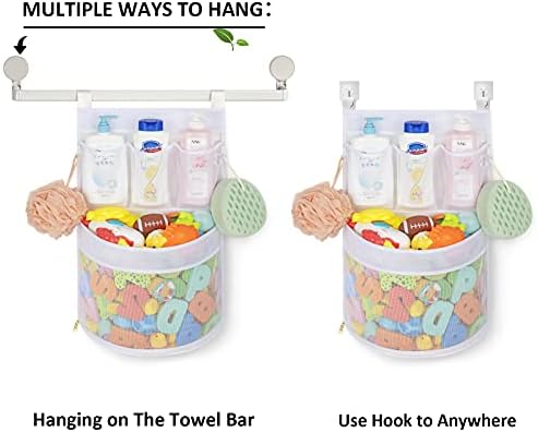 Ligereza Baby Bath Toy Organizer Large Capacity Quick Drying Mould Proof