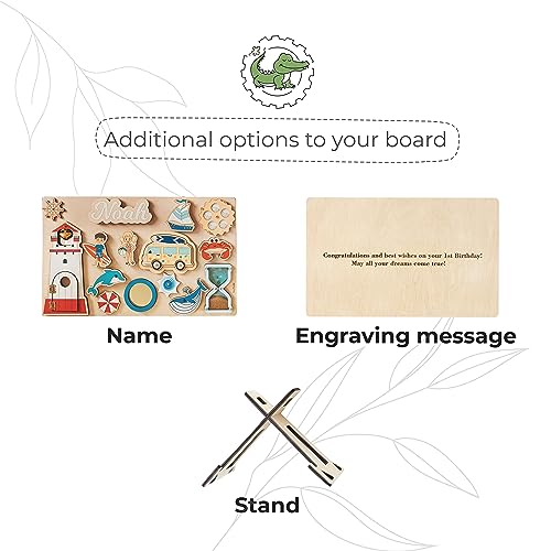 Personalized Busy Board with Childs Name