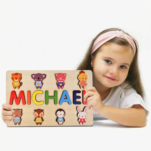Personalized Wooden Name Puzzles for Kids 1