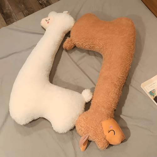 Ryttir 40 Long Fluffy Llama Plush Pillow