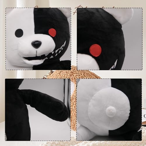 50cm Black White Bear Anime Plush Toy