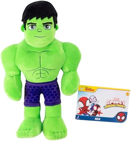 Marvel Spidey Hulk Plush Figure - 8 Stuffed Animal Toy