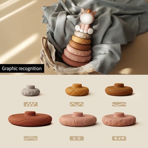 Nueplay 7 Pcs Stacking Nesting Baby Toy Set