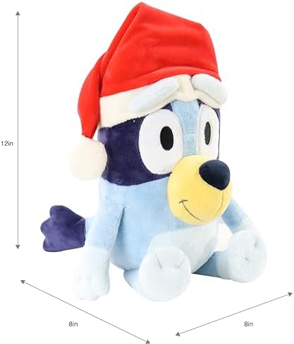 Animal Adventure Bluey Santa Plush 12