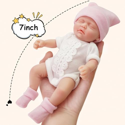 Mire Mire 7 Inch Reborn Baby Silicone Doll