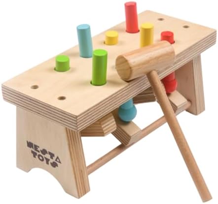 Nesta Toys Pounding Bench with Hammer for Kids