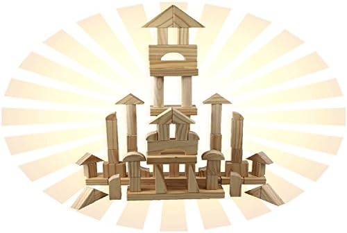 MOD Complete Standard Unit Wood Blocks with Storage Tray 64 Pcs