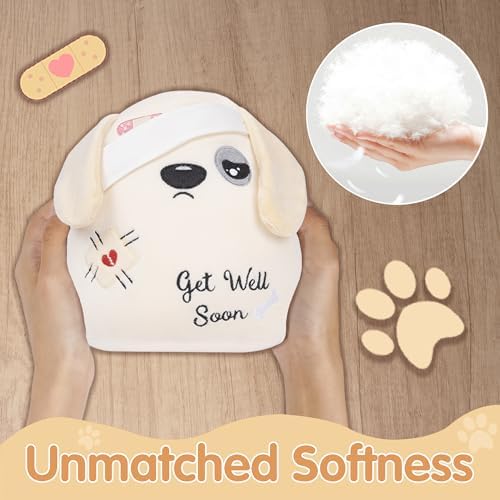 Get Well Soon Plush Dog 9 Inches - Cute Bandage Stuffed Animal