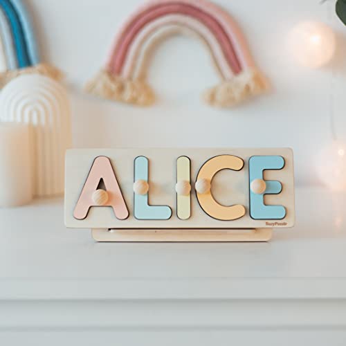 Personalized Wooden Name Puzzle for Baby Girl 1