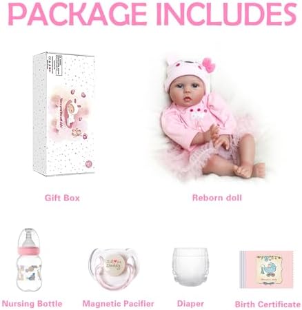 CHAREX Realistic Reborn Baby Doll with Accessories