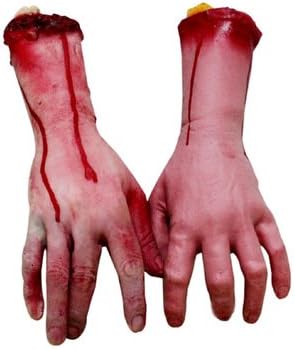 XONOR Fake Bloody Hands for Halloween Decor