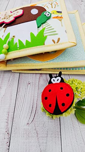 Lion Quiet Baby Book with Animals and Fruits