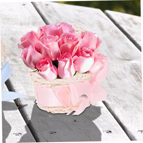 HANABASS Mini Woven Flower Baskets 6pcs Decorative