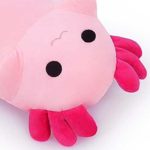 Sausudols 354 Inch Axolotl Plush Toy Pink