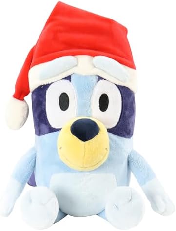 Animal Adventure Bluey Santa Plush 12