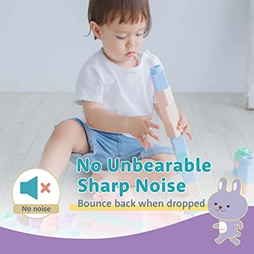 MOOMU Soft Stacking Blocks for Infants 6 Months and Up