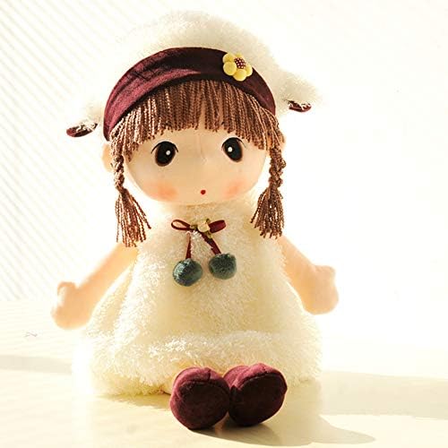 Plush Baby Girl Doll with Clothes and Hat Skirt