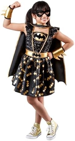 Rubies Girls Batgirl Costume Dress with Cape and Mask