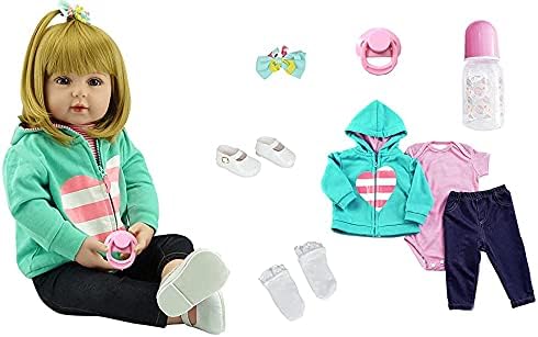 iCradle 18 Inch Reborn Baby Girl Doll Realistic Handmade Toy