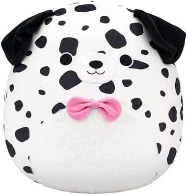 Squishmallows Original 20in Dustin Dalmatian with Bowtie
