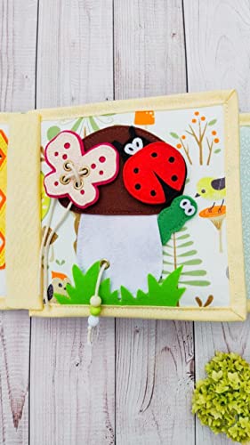 Lion Quiet Baby Book with Animals and Fruits