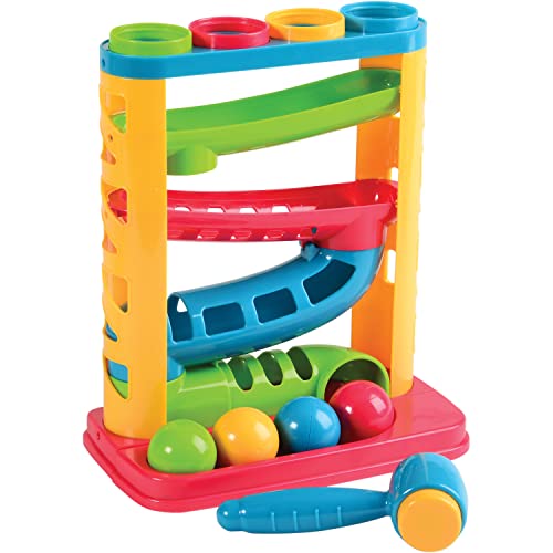 Constructive Playthings Pound a Ball Game Toy Hammer 6-Piece 1