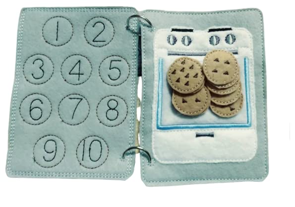 Counting Cookies Felt Quiet Book Page for Kids 1