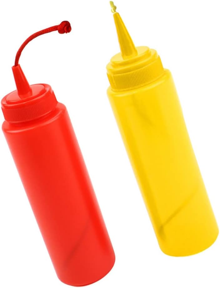 STOBOK 2Pcs Fake Mustard and Ketchup Bottle Prank Toy