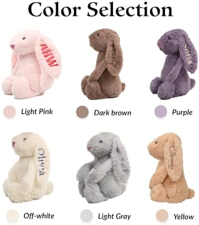 Personalized Baby Bunny Plush Toy with Name