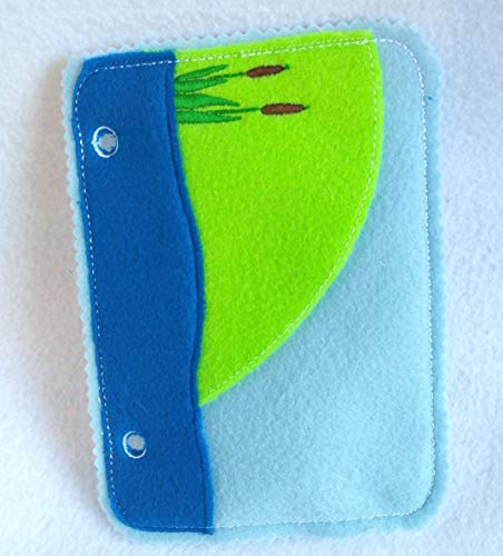 Handmade 5 Little Ducks Felt Quiet Book and Flannel Play Set