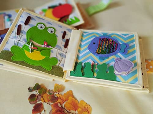 Fox Quiet Baby Book with Felt Animals Finger Puppets