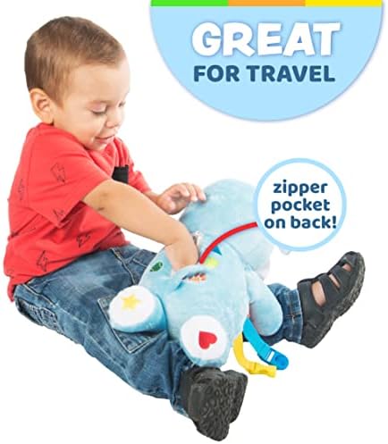 Buckle Toys Barkley Dog Sensory Learning Toy for Toddlers