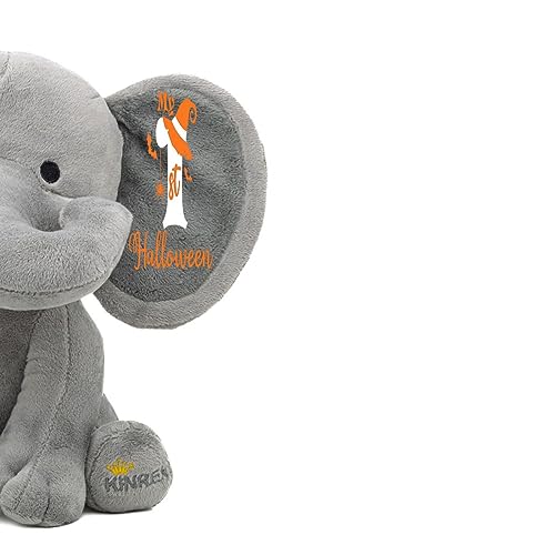 Personalized Elephant Stuffed Animal - My First Halloween
