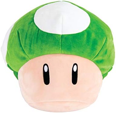 Super Mario 1Up Mushroom Plushie - 15 Inch Collectible