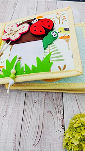 Lion Quiet Baby Book with Animals and Fruits