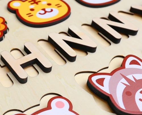 Vnque Personalized Wooden Name Puzzles for Kids 1
