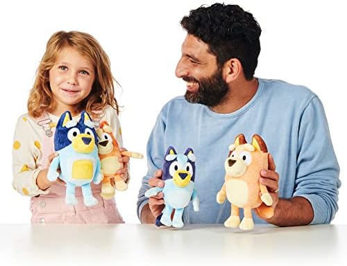 Bluey Heeler Family Plush Set 4 Figures 7-8