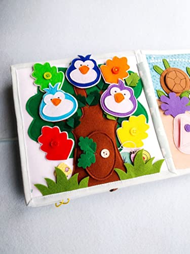 Quiet Baby Felt Book Garden Sea Montessori Toddler
