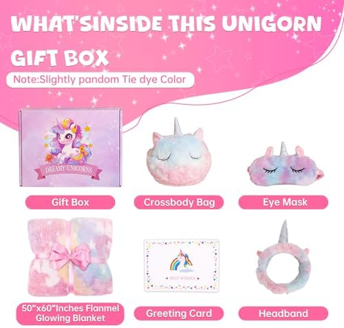 Jenria Unicorn Gift Set for Girls Age 3-10