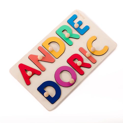 Customized Name Puzzle for Toddlers - Busy Board with Fixed I J Letters