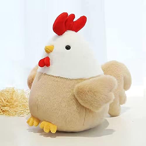 YUKOUQIAN 8 Inch Chicken Plush Stuffed Animal Toy