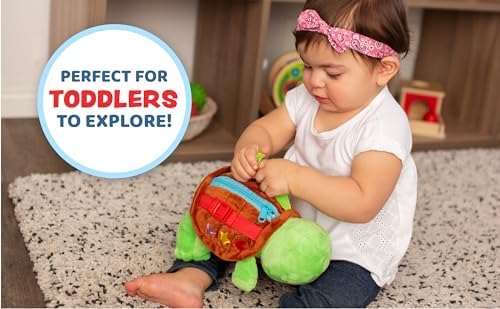 Bucky Turtle Stuffed Animal Montessori Toy for Toddlers 1