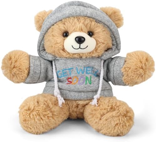 Osacoe Get Well Teddy Bear with Hoodie and Gift Box