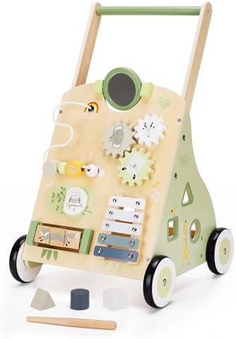 Wooden Baby Walker for Motor Skills Development
